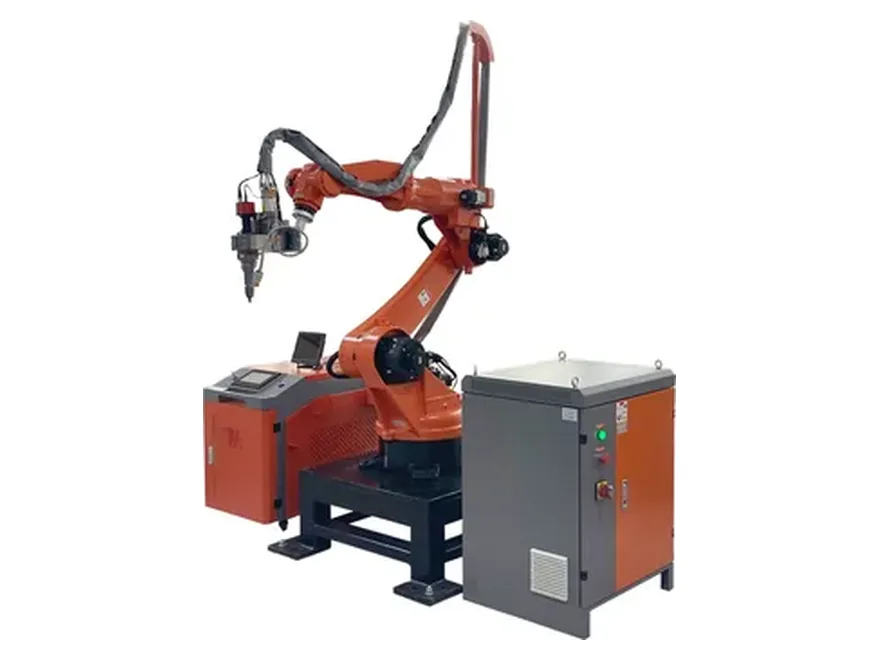 Six-axis robot laser processing cell