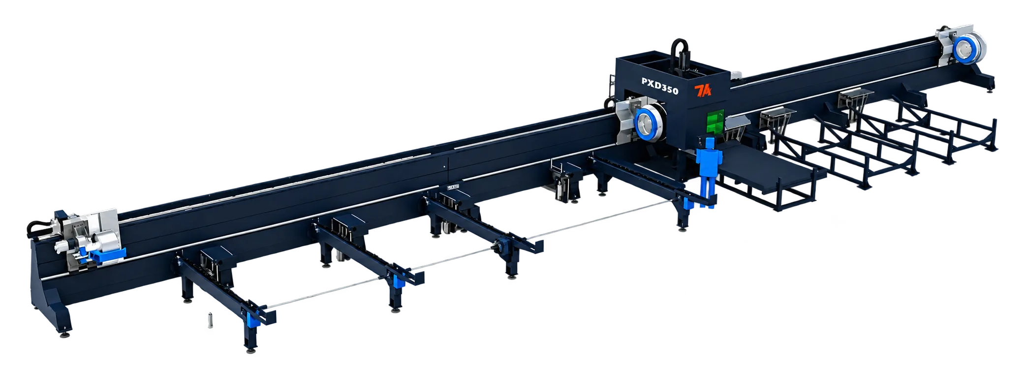 TY-28025 three-chuck laser tube cutting machine equipment visualization