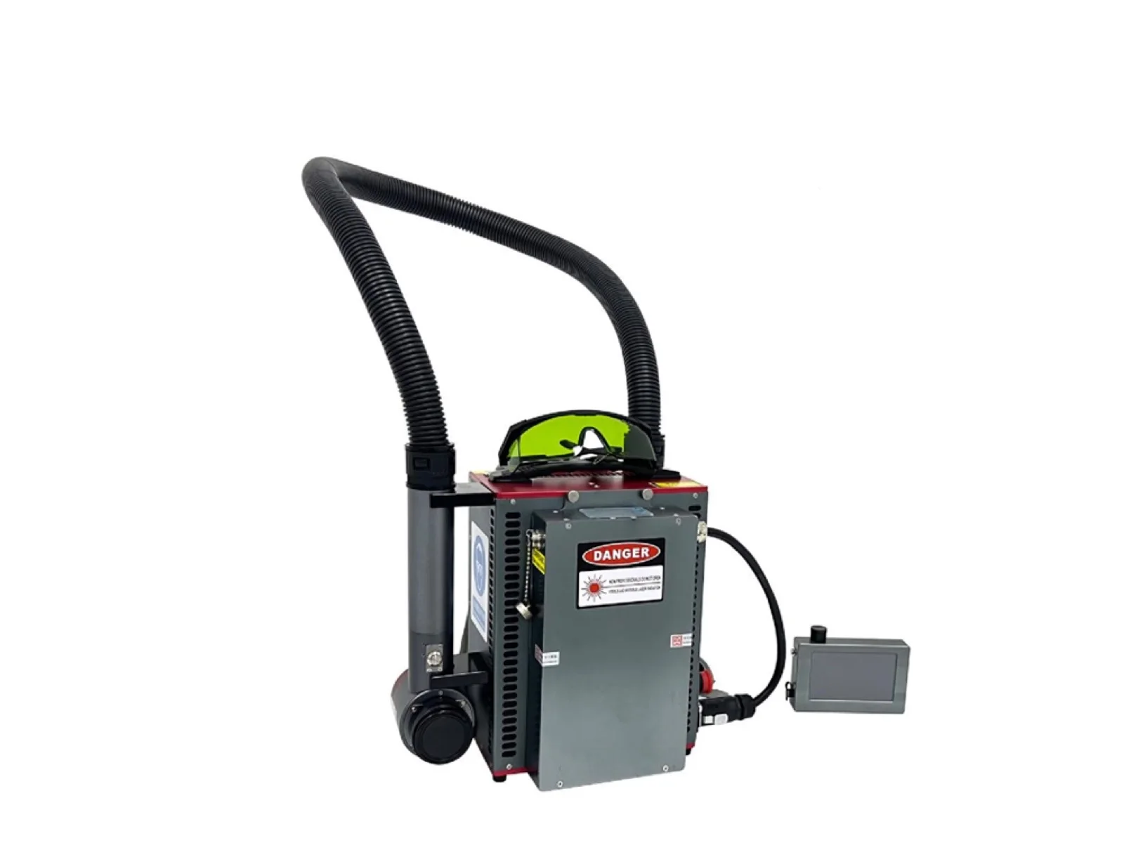 TY-QX1019 backpack single-mode pulsed laser cleaning machine with shoulder frame and control screen
