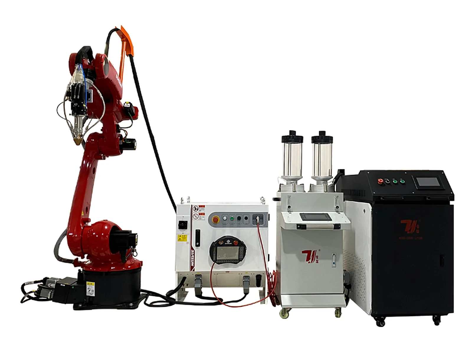 TY-RF5018 robot laser cladding machine with six-axis robot and supporting equipment