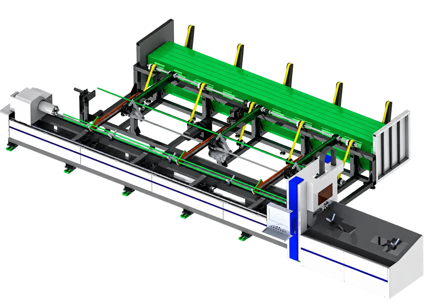 TY-S120-G fully automatic loading laser tube cutting machine equipment visualization